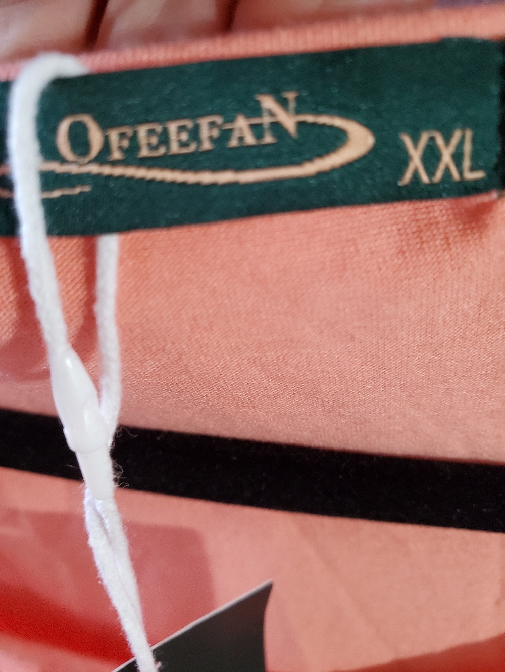 Ofeefan Pleated Front Short Sleeve Womenโs Top - Peach Size XXL - Picture 2 of 9
